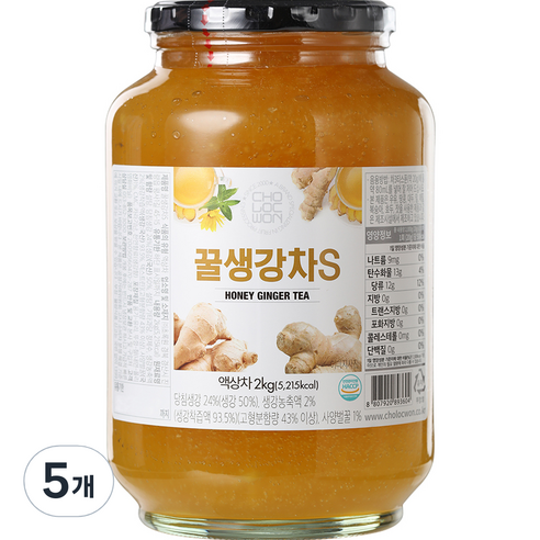 초록원 꿀생강차 580g 썸네일 3