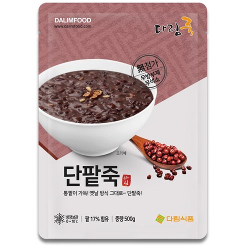 다림식품 다림죽 단팥죽  500G x 1EA 썸네일 2