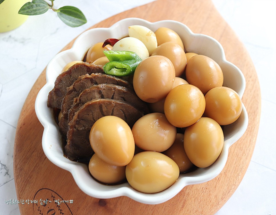 농업회사법인(주)초록들 행복찬미 메추리알장조림 320G 썸네일 2