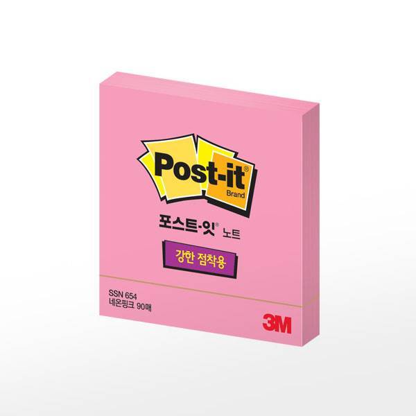 3M/포스트잇/76*76mm/꽃모양/핑크 썸네일 2