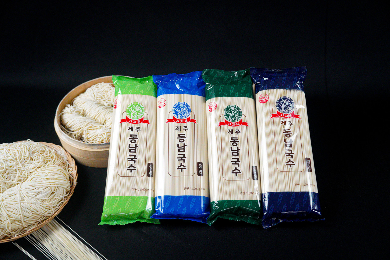 (주)상우식품굳수 엽록소함유국수 소면500G 썸네일 3