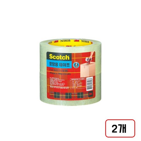 3M/포장용테이프/3615-3+1/투명/2X 썸네일 2
