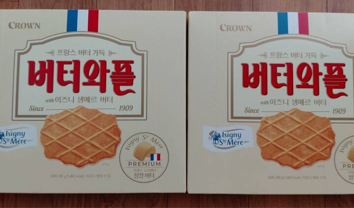 크라운제과 와플 버터와플월드컵기획 330G x 6EA 썸네일 2