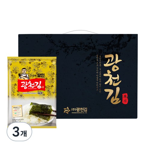 광천파래전장김30g*3봉 썸네일 2